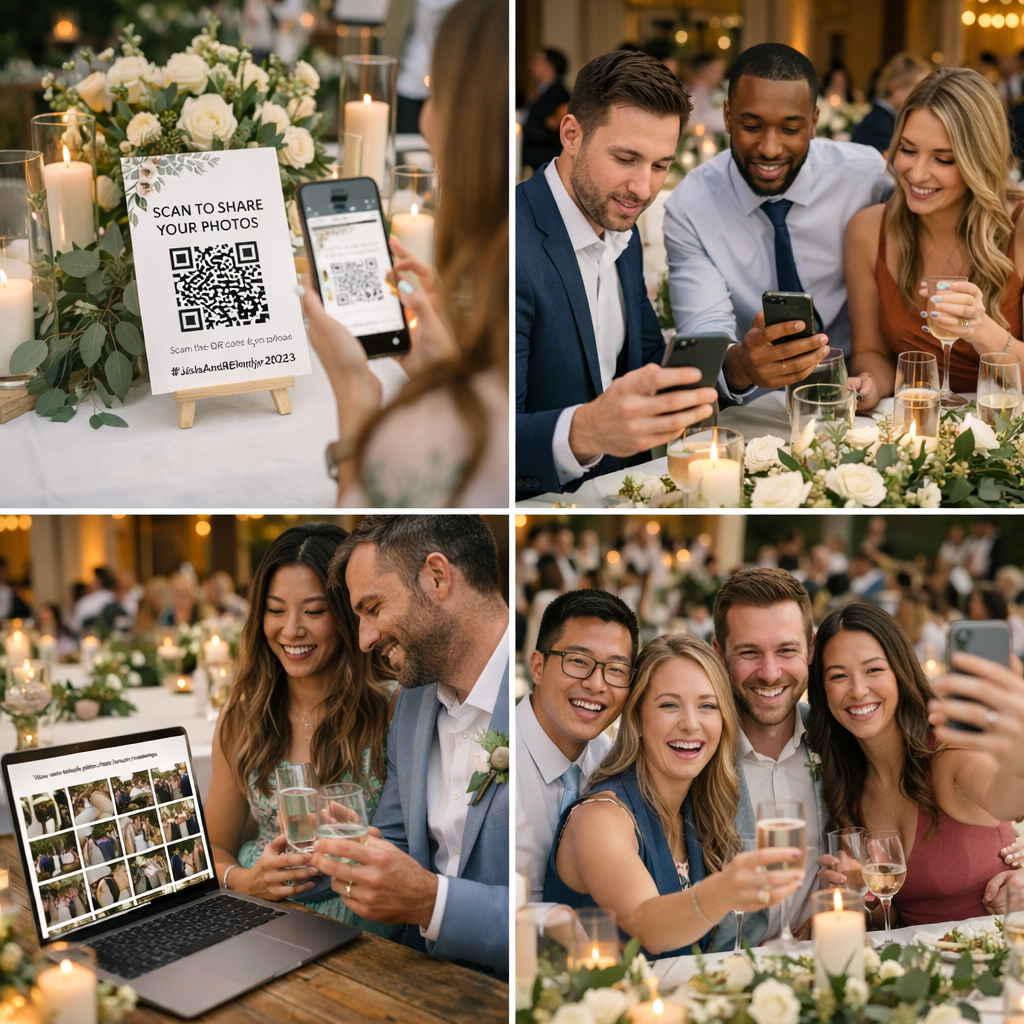 Esküvői Fotómegosztó QR Kóddal és Galériával
