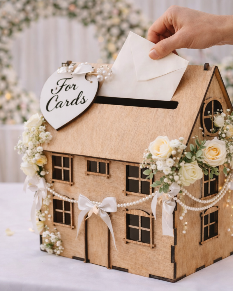 House shaped gift box