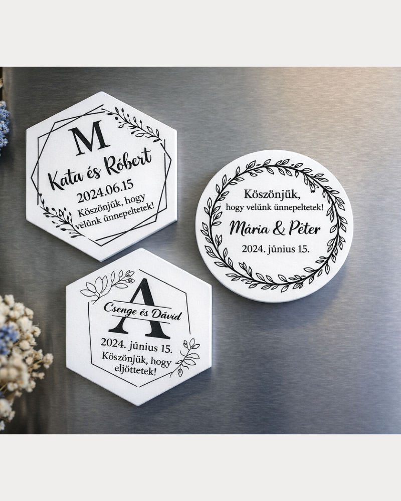 Personalized Wedding Thank You Fridge Magnet