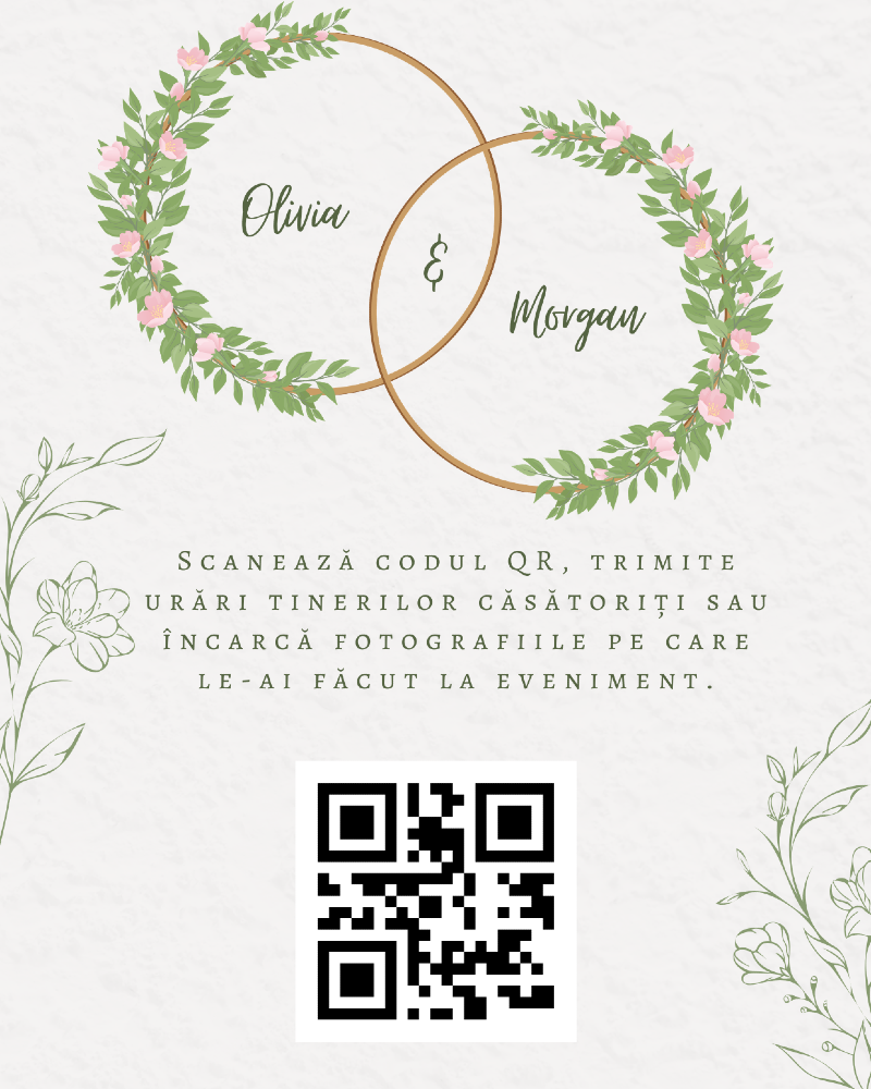 White and Green Simple flyer
